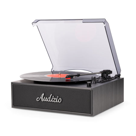 Audizio Reno - Tocadiscos Retro Negro con Altavoces y Bluetooth - Tempo Shop