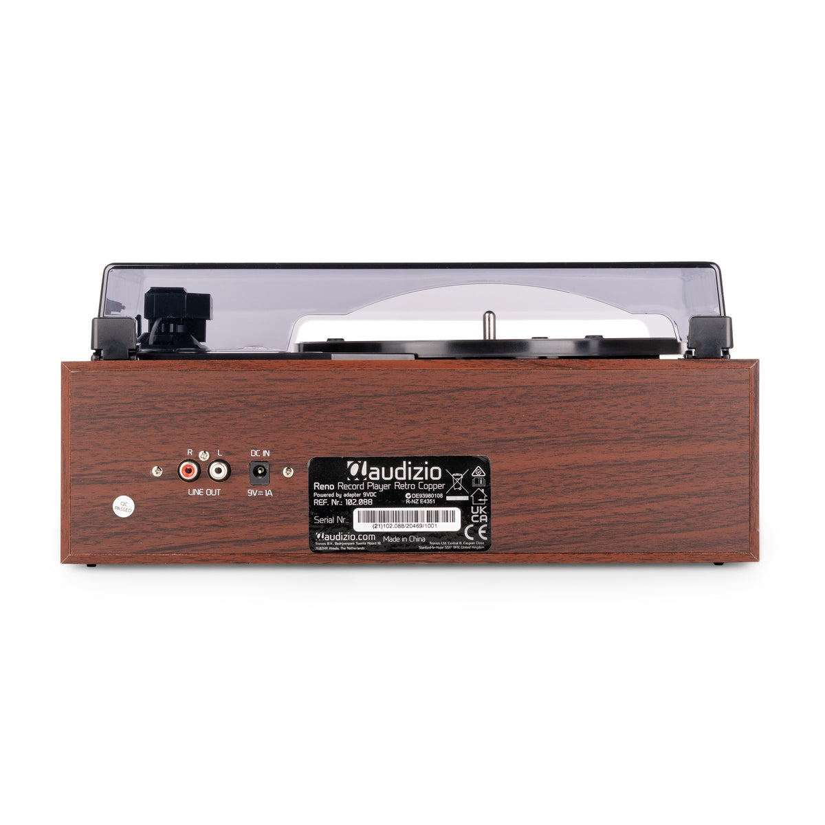 Audizio Reno Retro Cobre - Tocadiscos de Diseño Vintage con Altavoces Estéreo y Bluetooth - Tempo Shop