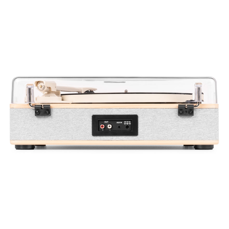 Fenton RP162S - Giradiscos de Alta Fidelidad con Altavoces, Bluetooth y Grabación USB (Acabado Madera Natural)