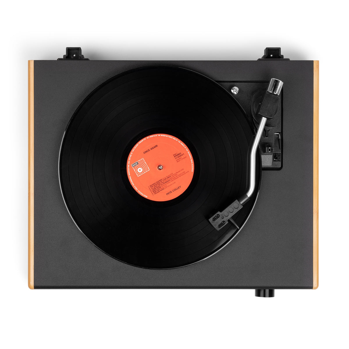 Audizio RP335BB - Tocadiscos Vintage con Altavoces y Bluetooth en Acabado Bambú