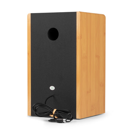 Audizio RP335BB - Tocadiscos Vintage con Altavoces y Bluetooth en Acabado Bambú