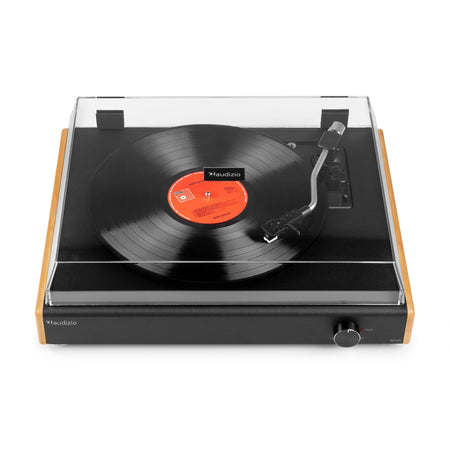 Audizio RP335BB - Tocadiscos Vintage con Altavoces y Bluetooth en Acabado Bambú