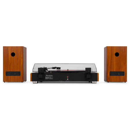 Audizio RP337W - Tocadiscos Vintage con Altavoces Bluetooth Inalámbricos y Batería Recargable - Tempo Shop