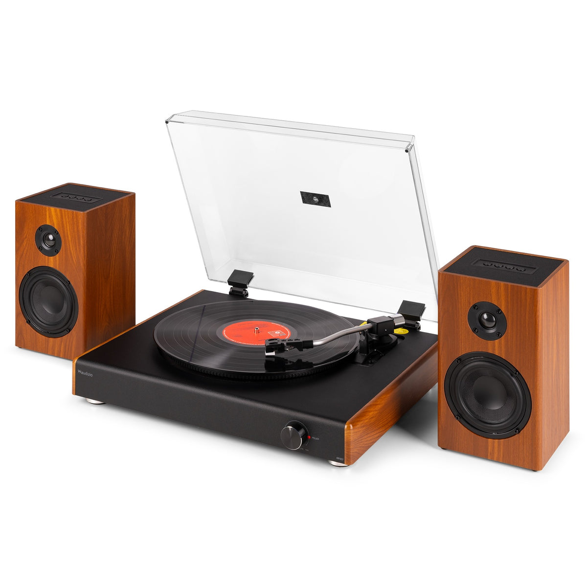 Audizio RP337W - Tocadiscos Vintage con Altavoces Bluetooth Inalámbricos y Batería Recargable - Tempo Shop