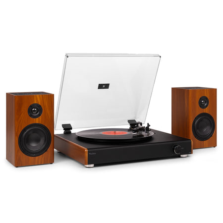 Audizio RP337W - Tocadiscos Vintage con Altavoces Bluetooth Inalámbricos y Batería Recargable - Tempo Shop
