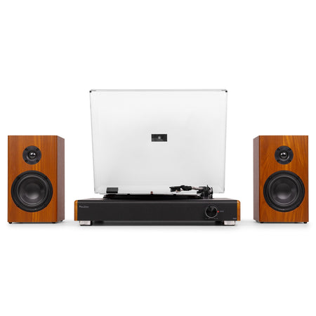 Audizio RP337W - Tocadiscos Vintage con Altavoces Bluetooth Inalámbricos y Batería Recargable - Tempo Shop