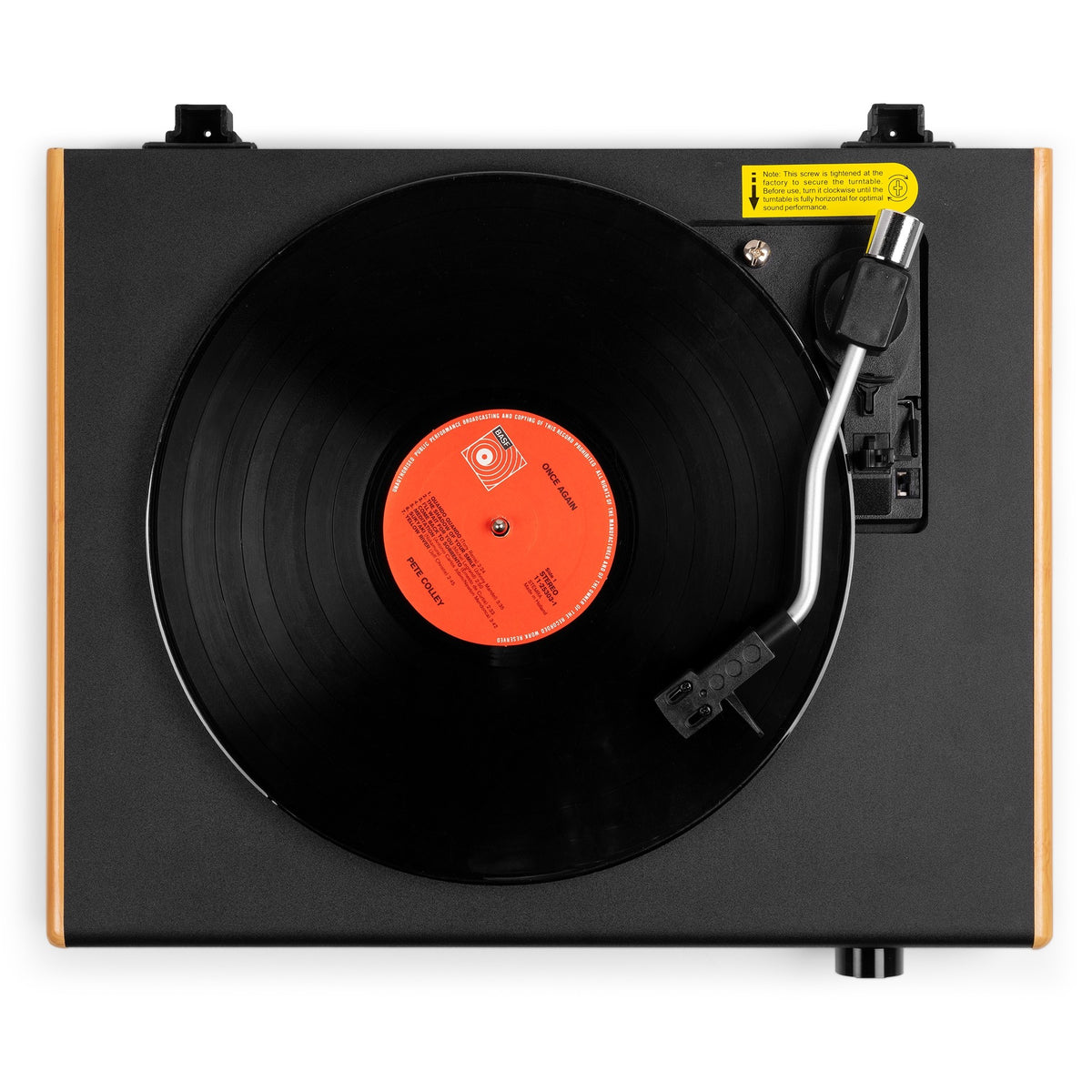 Audizio RP337BB - Tocadiscos Vintage en Bambú con Altavoces Inalámbricos y Retorno Automático - Tempo Shop