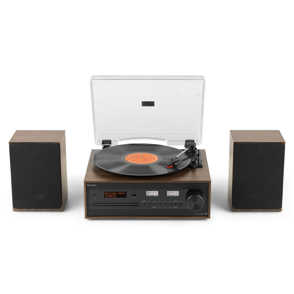 Audizio Boston - Tocadiscos y Centro Musical Retro con Altavoces HiFi - Tempo Shop