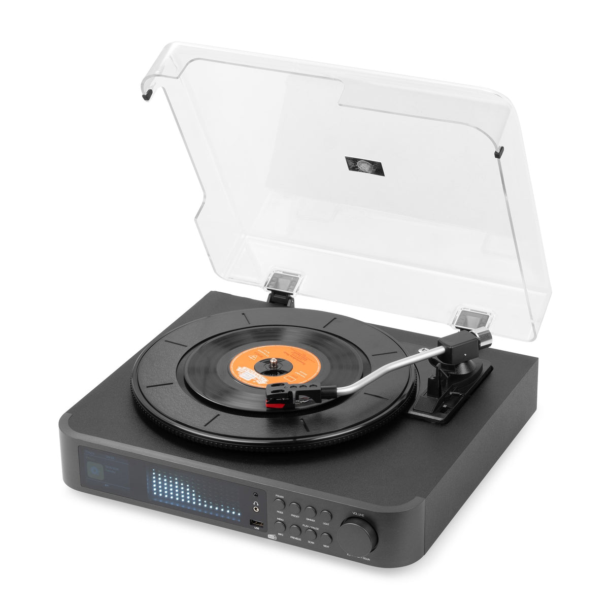 Audizio Norfolk - Tocadiscos de Alta Fidelidad con Altavoces Estéreo y Sintonizador DAB+ - Tempo Shop