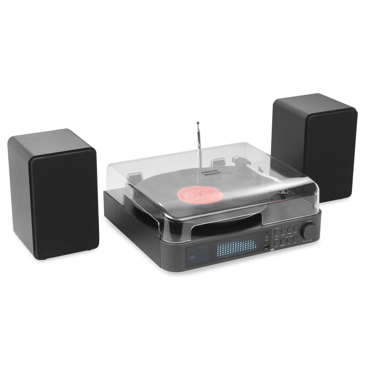 Audizio Norfolk - Tocadiscos de Alta Fidelidad con Altavoces Estéreo y Sintonizador DAB+ - Tempo Shop