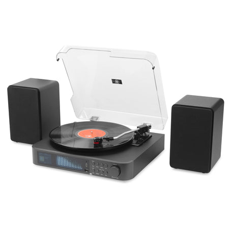 Audizio Norfolk - Tocadiscos de Alta Fidelidad con Altavoces Estéreo y Sintonizador DAB+ - Tempo Shop
