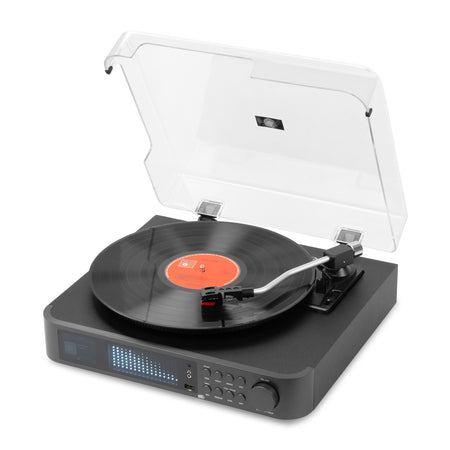 Audizio Norfolk - Tocadiscos de Alta Fidelidad con Altavoces Estéreo y Sintonizador DAB+ - Tempo Shop