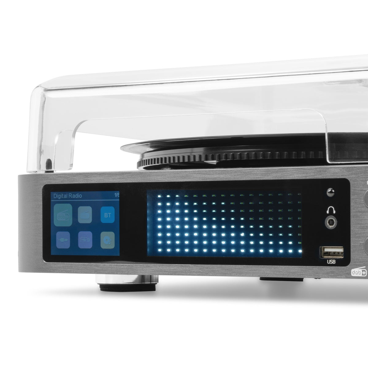 Audizio Norfolk - Tocadiscos de Alta Fidelidad con Altavoces Estéreo y Sintonizador DAB+ - Tempo Shop