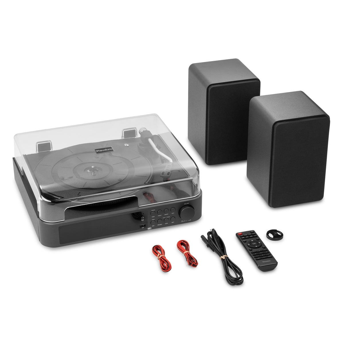 Audizio Norfolk - Tocadiscos de Alta Fidelidad con Altavoces Estéreo y Sintonizador DAB+ - Tempo Shop