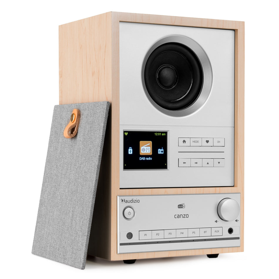 Audizio Canzo - Internet Radio with DAB+, FM and Bluetooth in Light Wood