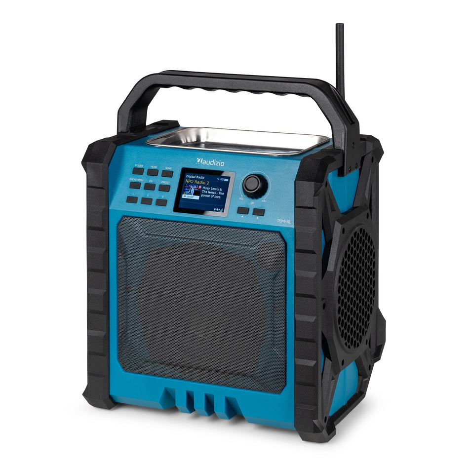 Audizio Temi-XL - High Power Work Radio with Battery, DAB+, FM and Bluetooth