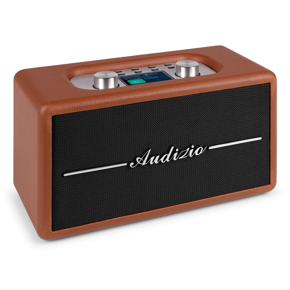 Audizio Tune60 - Retro Design DAB+ and FM Radio in Brown