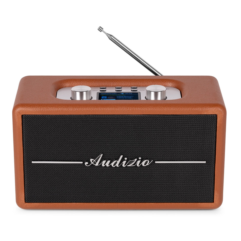 Audizio Tune60 - Retro Design DAB+ and FM Radio in Brown