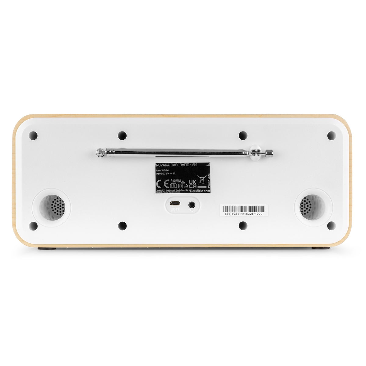 Audizio Novara - Radio estéreo DAB+ en color blanco - Tempo Shop