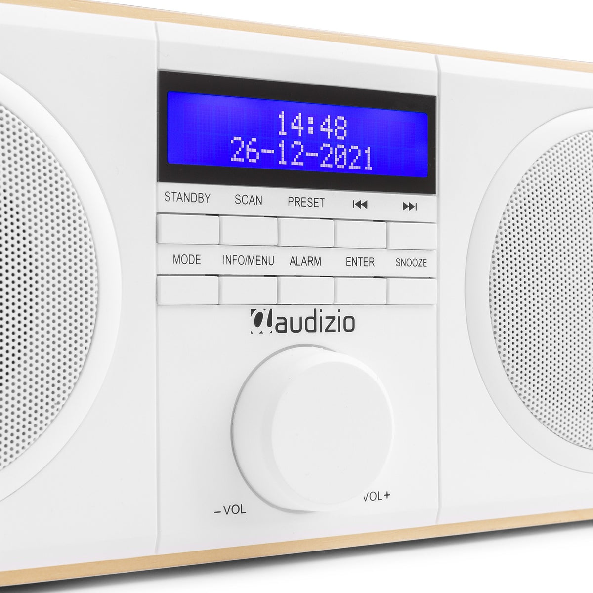 Audizio Novara - Radio estéreo DAB+ en color blanco - Tempo Shop