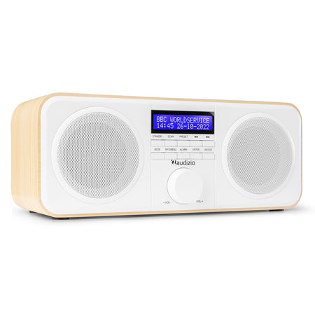 Audizio Novara - Radio estéreo DAB+ en color blanco - Tempo Shop