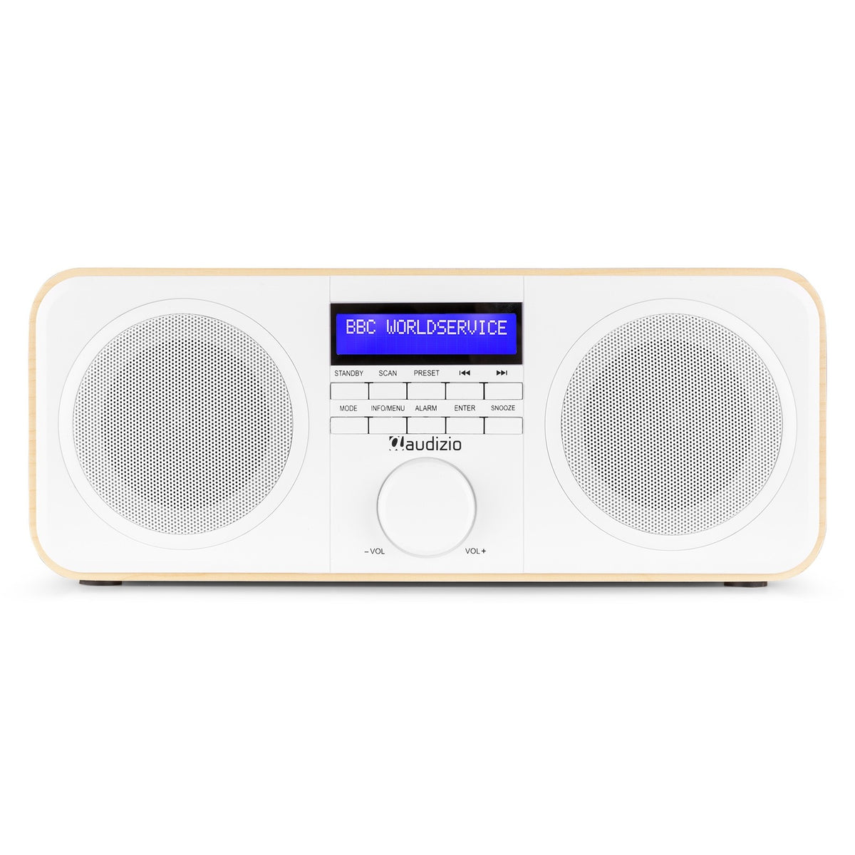 Audizio Novara - Radio estéreo DAB+ en color blanco - Tempo Shop