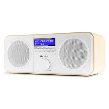 Audizio Novara - Radio estéreo DAB+ en color blanco - Tempo Shop