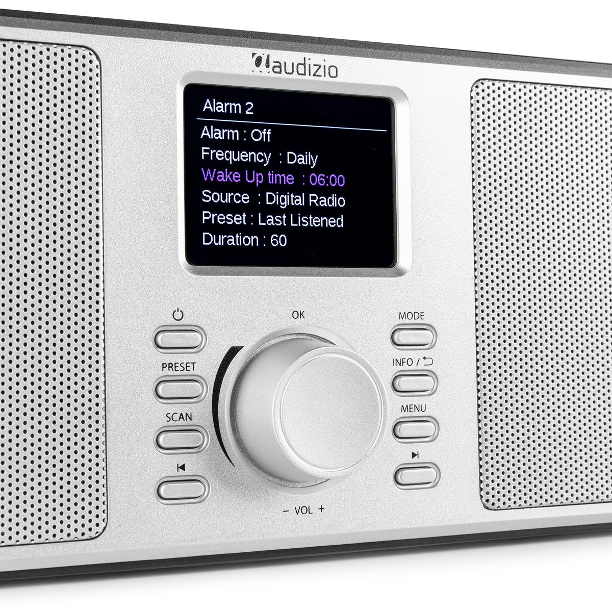 Audizio Monza - Radio estéreo DAB+ Plata - Tempo Shop
