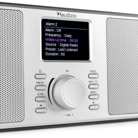 Audizio Monza - Radio estéreo DAB+ Plata - Tempo Shop