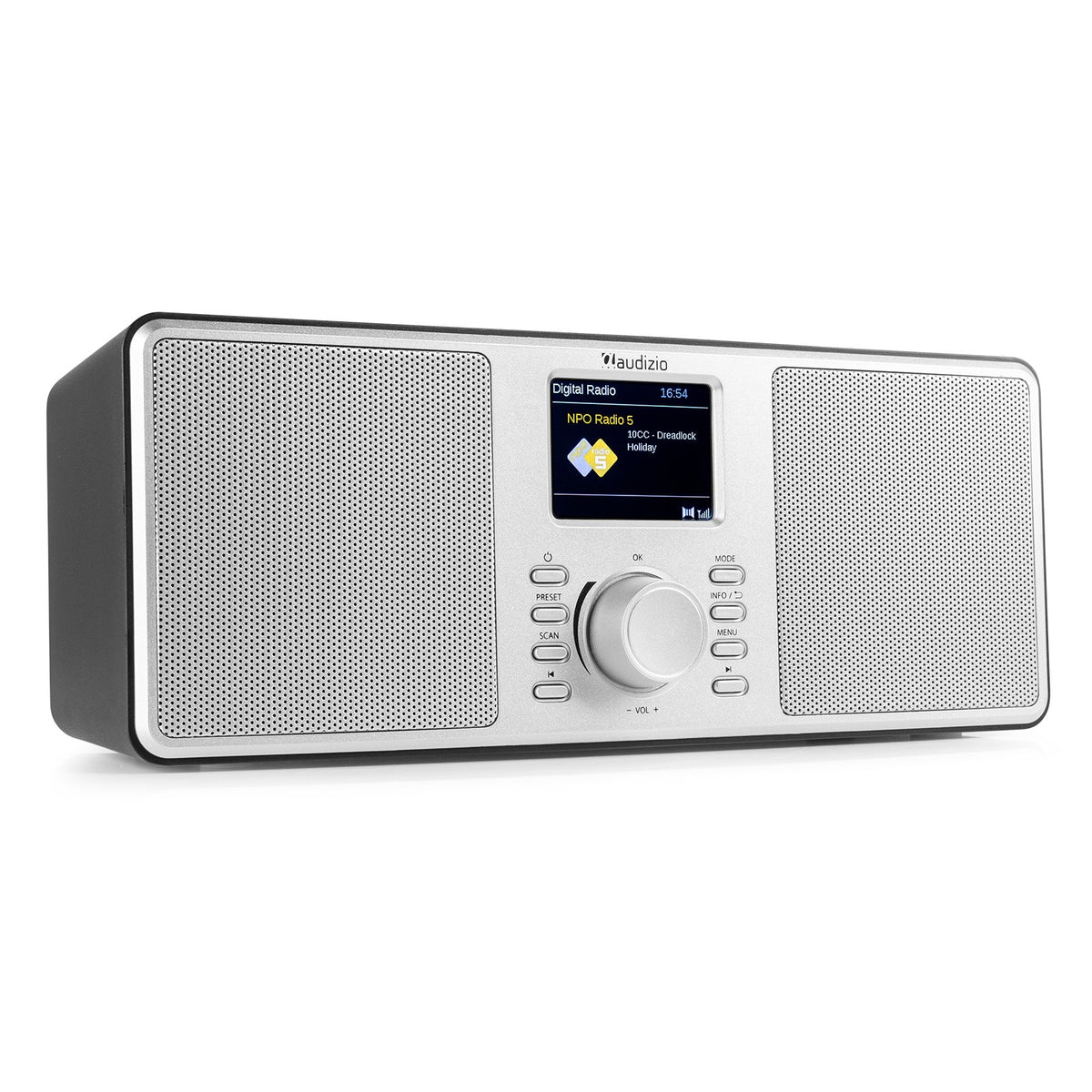 Audizio Monza - Radio estéreo DAB+ Plata - Tempo Shop