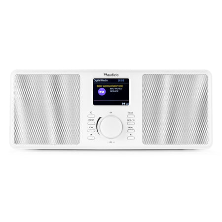 Audizio Monza DAB+ Radio estéreo Blanca - Sonido digital y Bluetooth - Tempo Shop