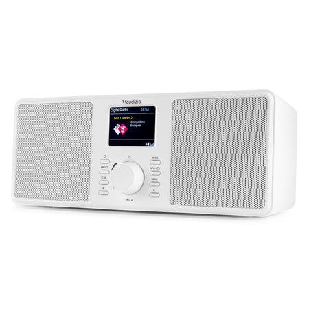 Audizio Monza DAB+ Radio estéreo Blanca - Sonido digital y Bluetooth - Tempo Shop