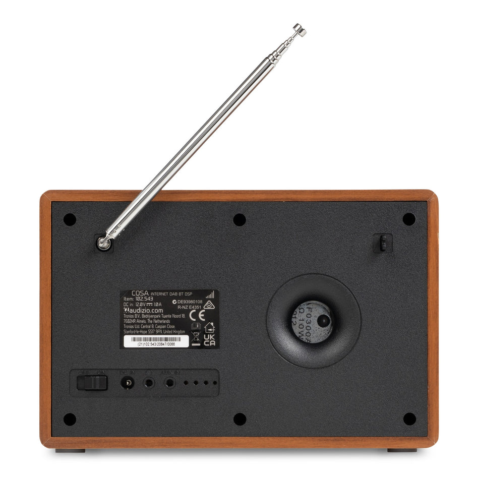Audizio Cosa - Radio por Internet y DAB+/FM con Bluetooth en Madera - Tempo Shop