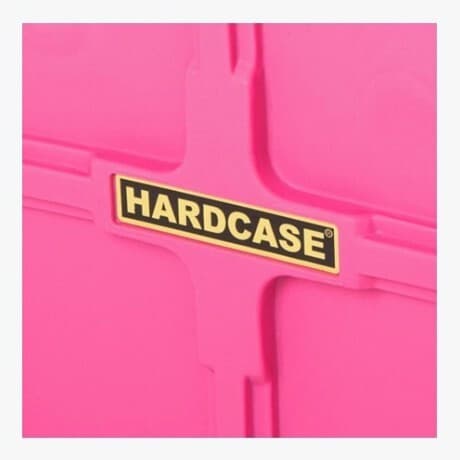 Hardcase HNL22BP - Estuche para bombo de 22" con ruedas y forro completo (color Pink)