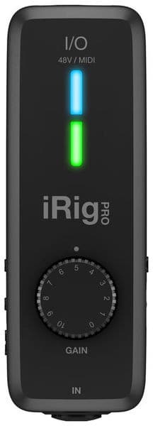 IK Multimedia iRig Pro I/O - Interfaz de audio y MIDI 24-bit/96 kHz para iPhone/iPad, Android, Mac y PC