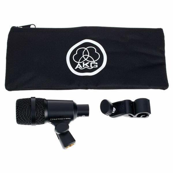 AKG P4 - Micrófono dinámico cardioide para instrumentos con abrazadera de aro H440 y bolsa