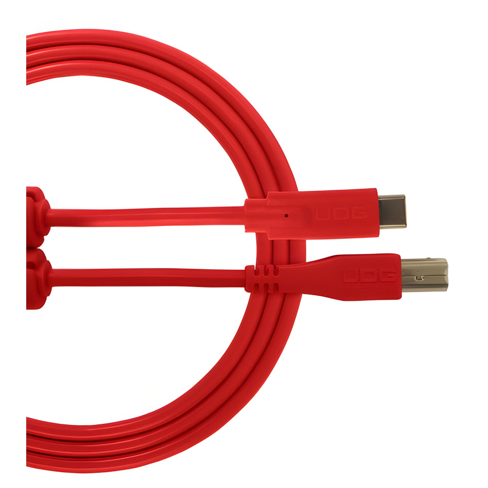 UDG U96001RD - ULTIMATE AUDIO CABLE USB 2.0 CB RED STRAIGHT 1.5M