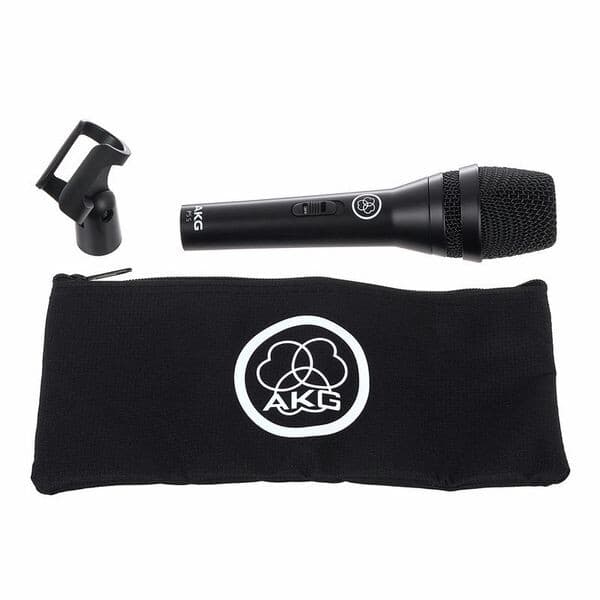 AKG P5S - Micrófono dinámico vocal supercardioide con interruptor on/off y cuerpo metálico