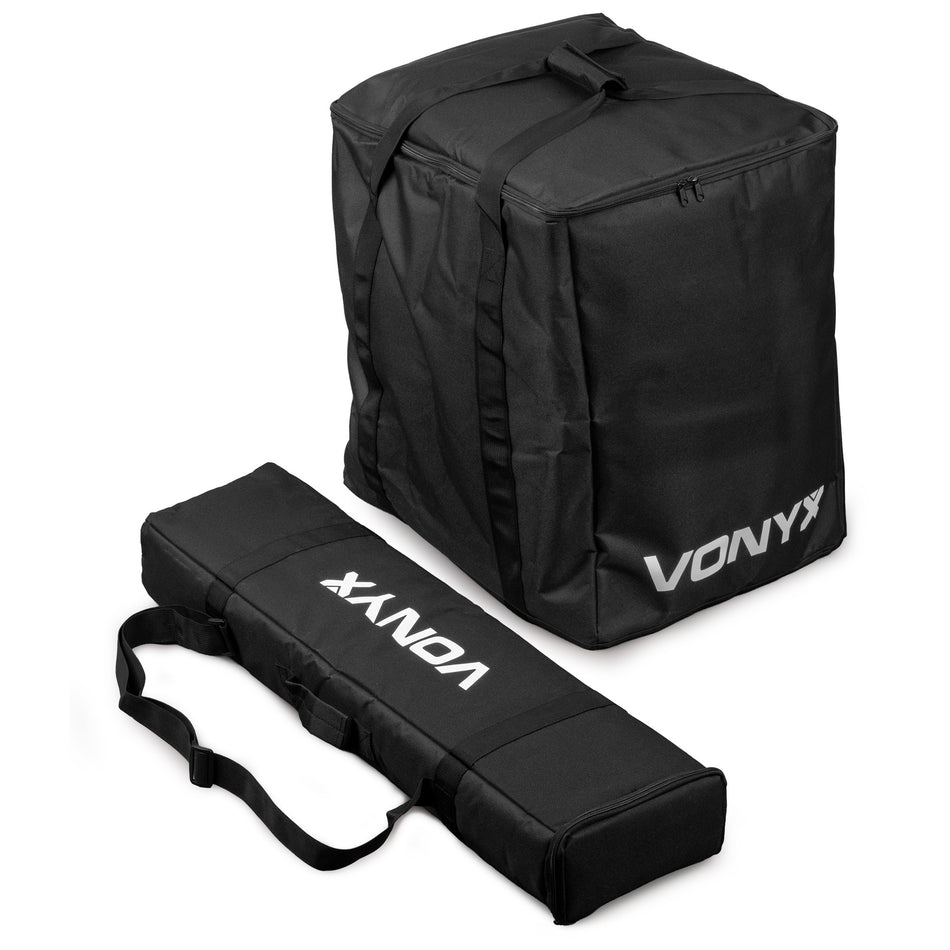 Vonyx VX822BAG - Juego de Fundas de Transporte para Sistema de Altavoces de Columna VX822