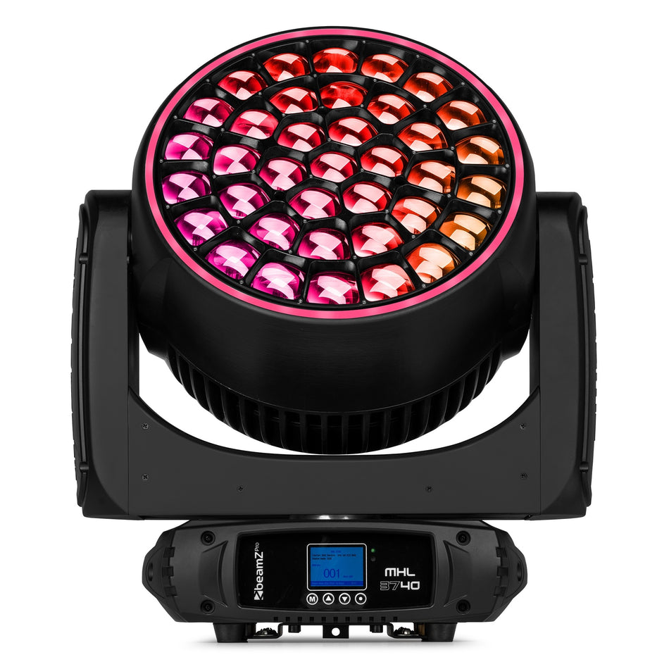 beamZ Pro MHL3740 - Cabeza móvil wash LED 37x40W RGBW con zoom lineal motorizado
