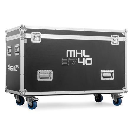 BeamZ Pro MHL3740 - Cabeza Móvil Wash LED con Zoom Motorizado y Flightcase (Kit de 2)