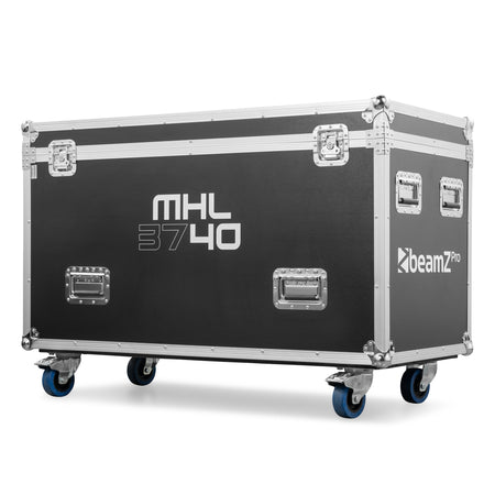 BeamZ Pro MHL3740 - Cabeza Móvil Wash LED con Zoom Motorizado y Flightcase (Kit de 2)