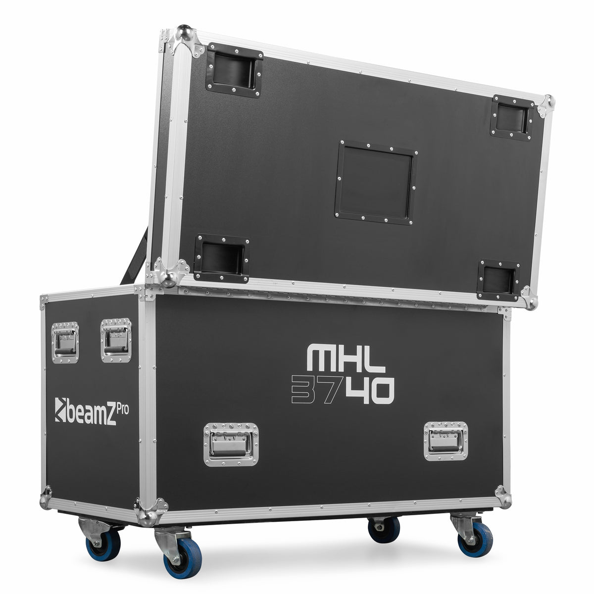 BeamZ Pro MHL3740 - Cabeza Móvil Wash LED con Zoom Motorizado y Flightcase (Kit de 2)
