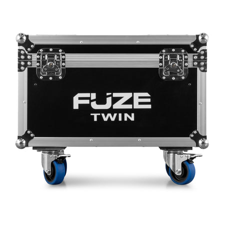 beamZ FCFTB - Flightcase con ruedas para 2 Fuze Twin (espuma a medida, panel 9 mm)