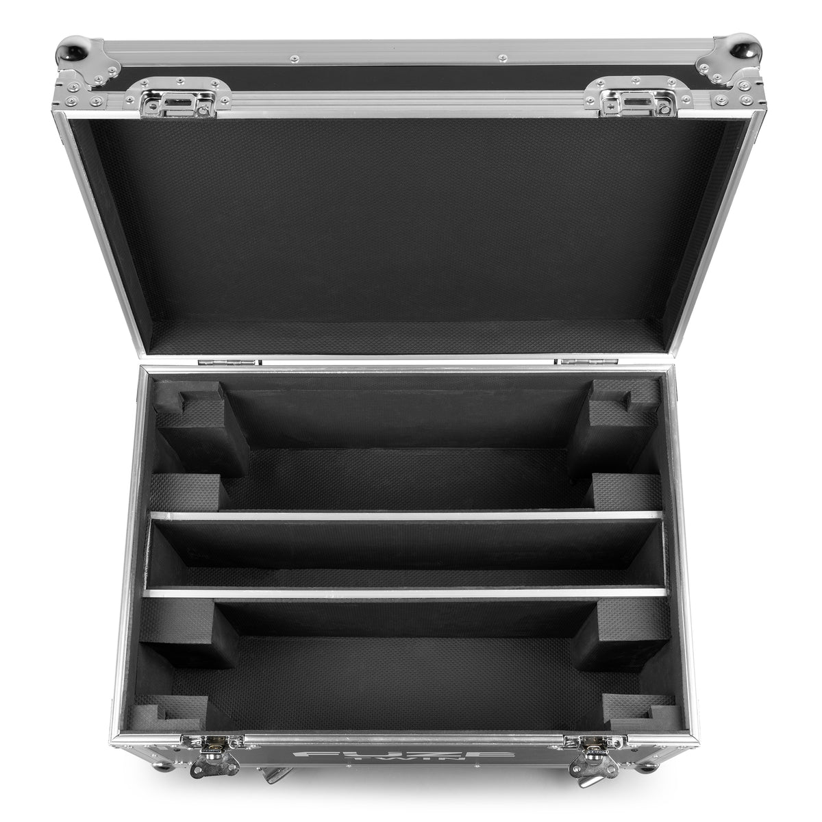beamZ FCFTB - Flightcase con ruedas para 2 Fuze Twin (espuma a medida, panel 9 mm)
