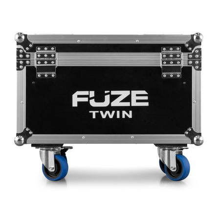 beamZ FCFTB - Flightcase con ruedas para 2 Fuze Twin (espuma a medida, panel 9 mm)