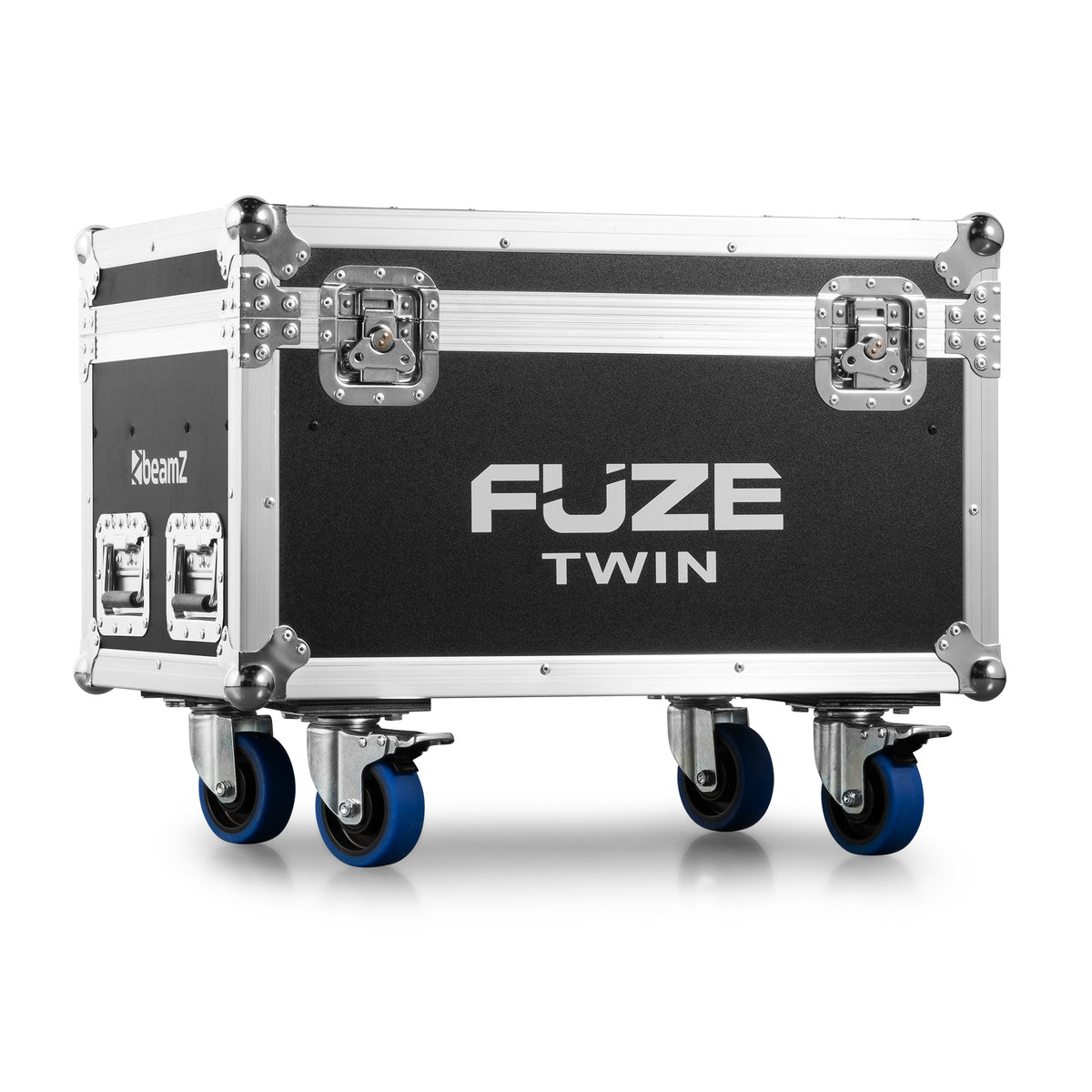 beamZ FCFTB - Flightcase con ruedas para 2 Fuze Twin (espuma a medida, panel 9 mm)