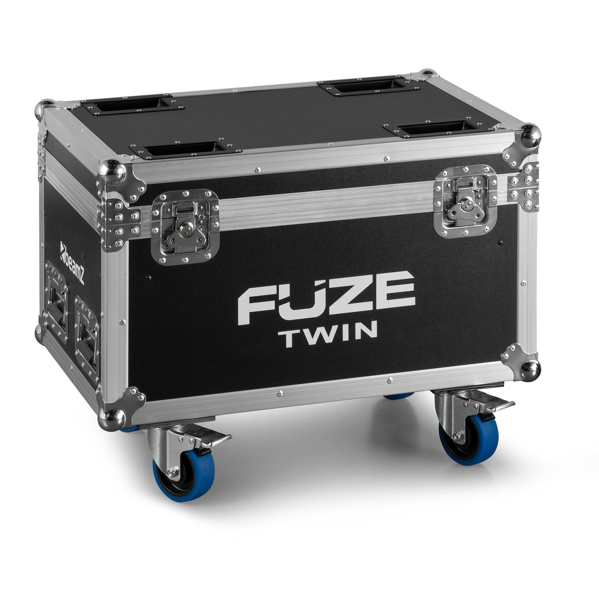 beamZ FCFTB - Flightcase con ruedas para 2 Fuze Twin (espuma a medida, panel 9 mm)