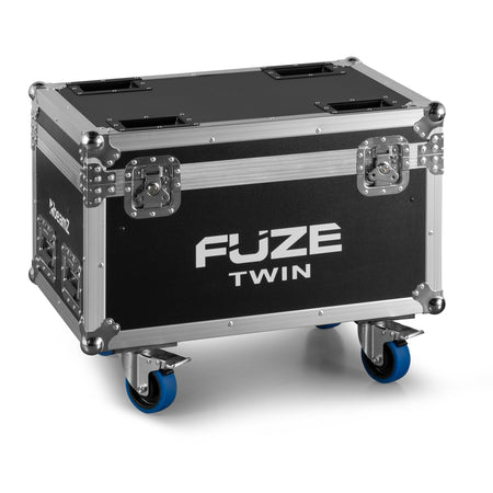 beamZ FCFTB - Flightcase con ruedas para 2 Fuze Twin (espuma a medida, panel 9 mm)