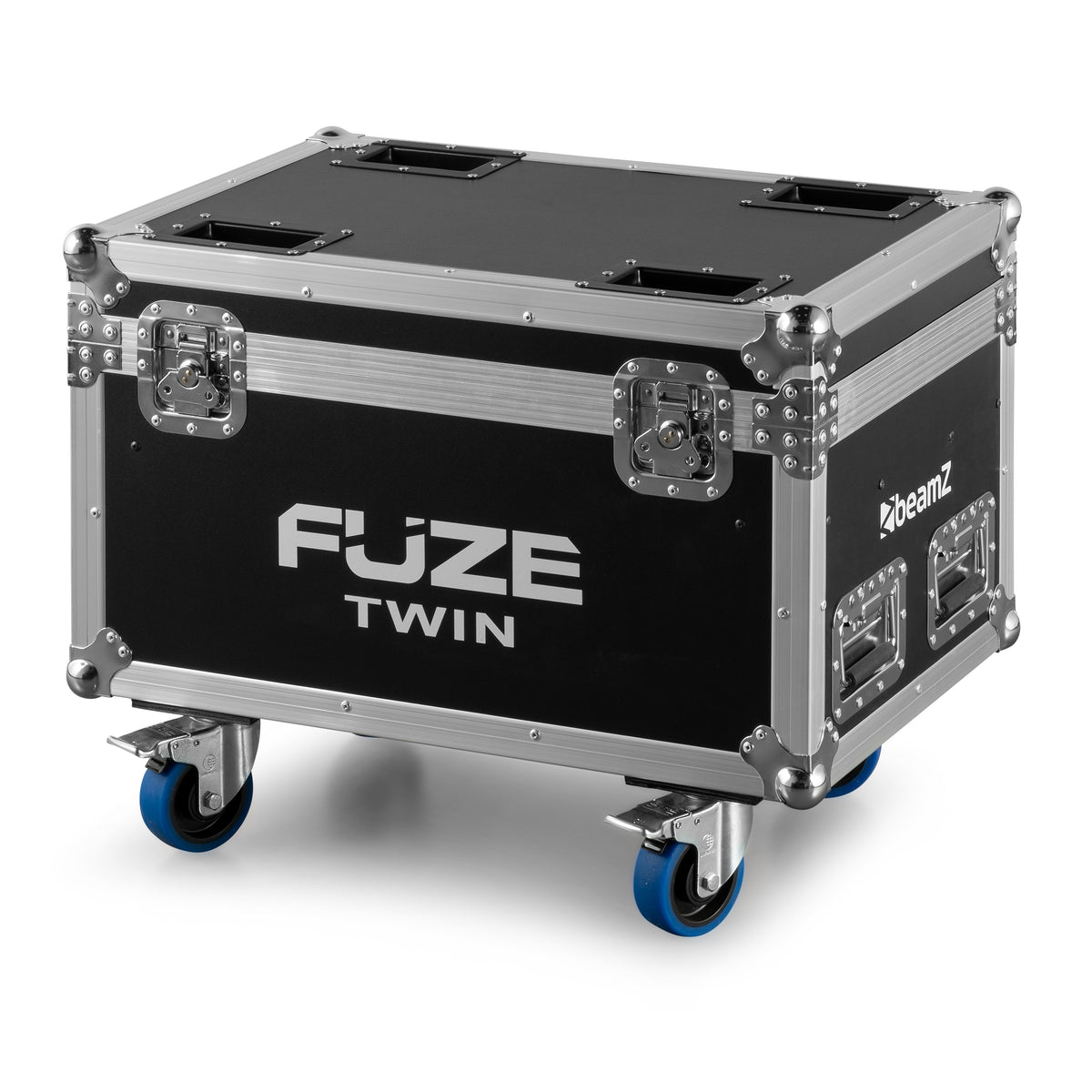 beamZ FCFTB - Flightcase con ruedas para 2 Fuze Twin (espuma a medida, panel 9 mm)
